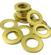 Brass Flat and Lock Washers Assorted Sizes, Corrosion-Resistant Flat Spring and Bevel Washers for Bolts Nuts and Industrial Fastening Applications