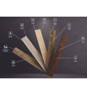 SPC Vinyl Flooring 23x1220mm Decorative Strip Click Lock Waterproof Rigid Core Vinyl Plank Wood Grain Herringbone Floor Design