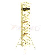 Model No. F14500 Fibreglass Scaffold for Electrical, Maintenance and Industrial Access Use, Professional Insulated Working Platform for Repair, Installation, Inspection and Site Tasks 